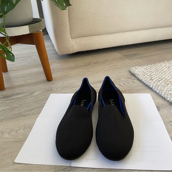 Rothy’s The Loafer black round toe flats shoes size 9.5 - Picture 2 of 6